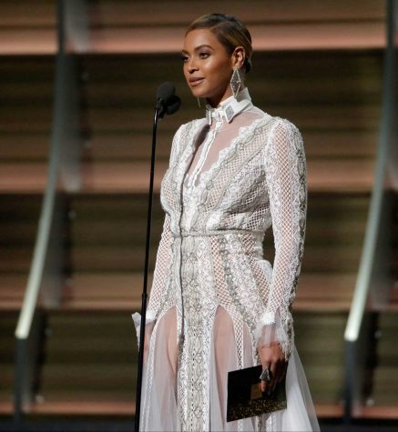 Beyonce on stage at the 58th Annual Grammy Awards on Monday, Feb. 15, 2016, at the Staples Center in Los Angeles. (Robert Gauthier/Los Angeles Times/TNS)