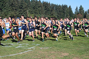 Boys race off the starting line at one of their many cross country meets at Lower Woodland
BBHS parent 
