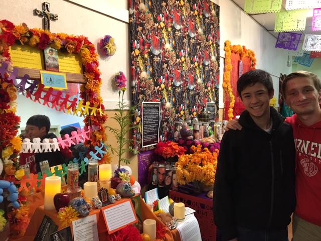 Cameron Seto and Matt Broom show their fascination in Spanish culture on Day of the Dead.