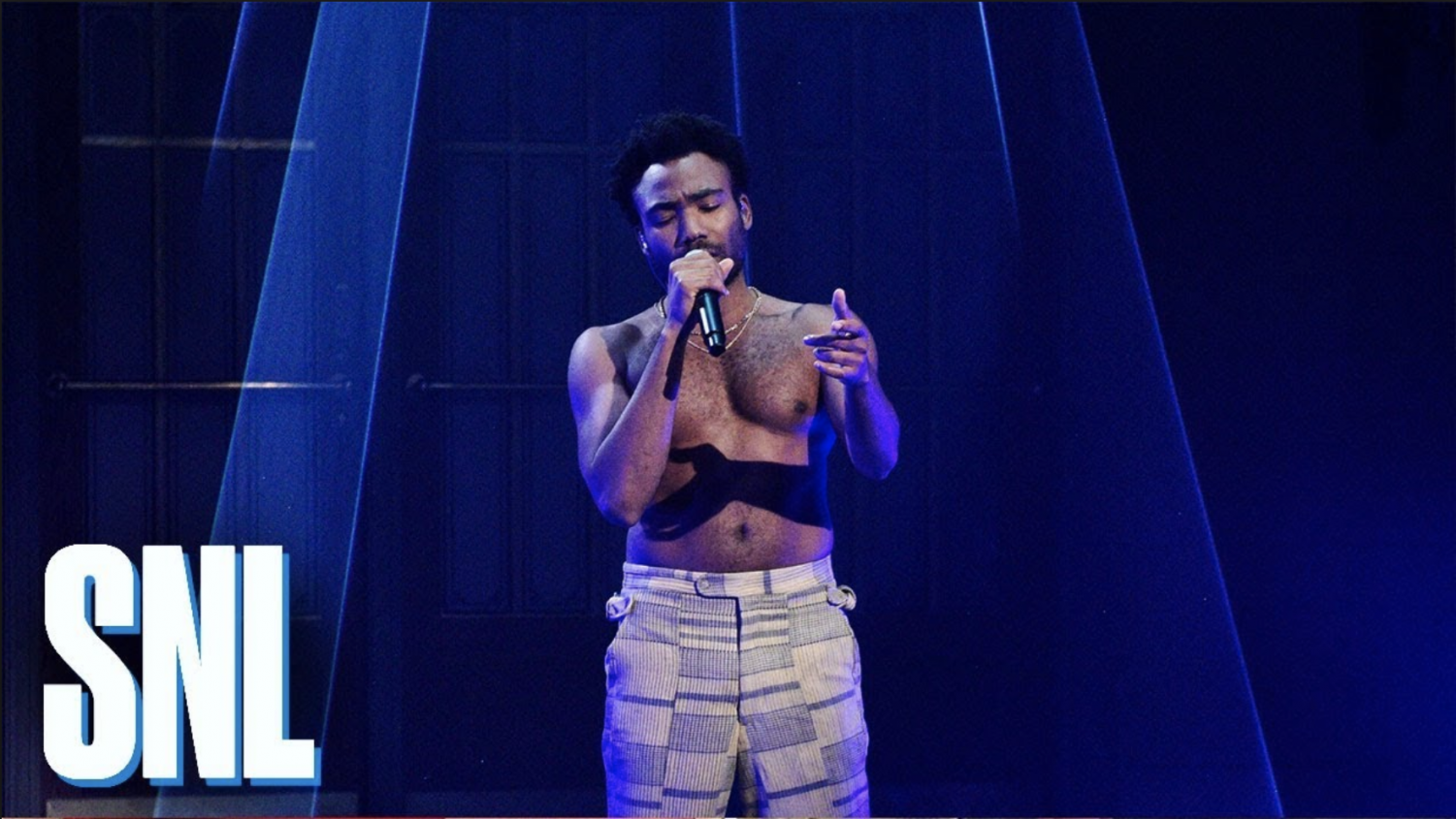 GLOVER ON SNL: Donald Glover, who goes by “Childish Gambino”, debuts his new song “This is America” on Saturday Night Live. The symbolic music video was released after his performance that night.