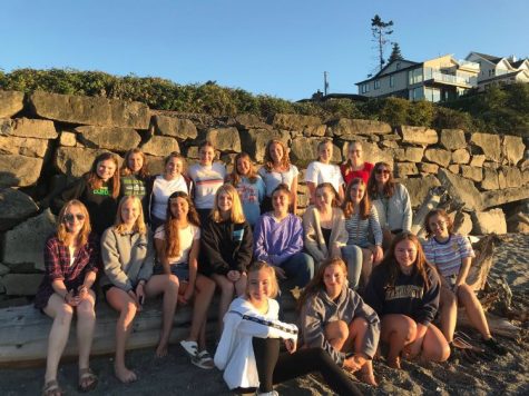 Swim Team 2019 kicks off with team bonding outside of school led by this yeas captains, Frannie Allen, Celina Allen, and Sydney Jensen.