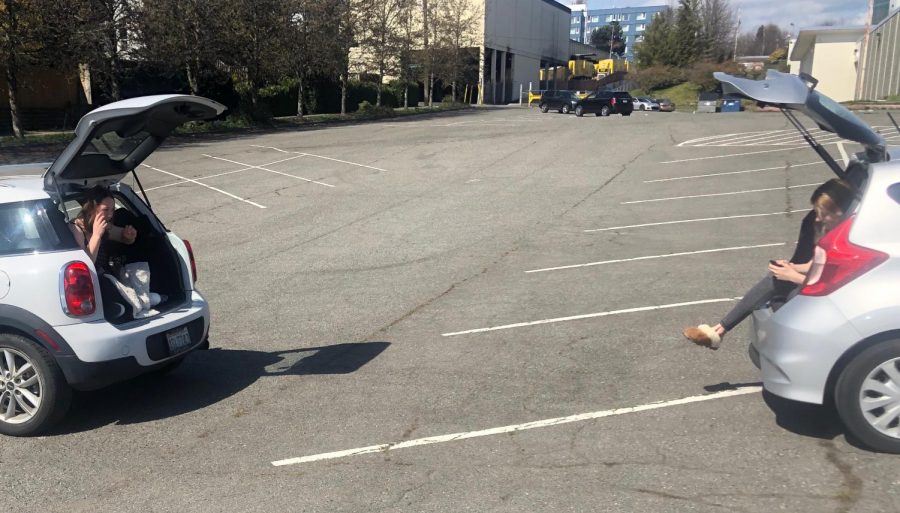 Teens meet at Washington Middle School parking lot to talk face-to-face