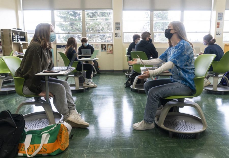 Blanchet Students Adapt to Being Back in the Building