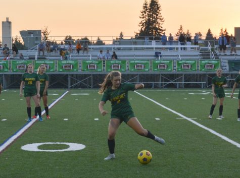 Bears varsity soccer team rocks their new uniforms during warm-ups for last weeks match