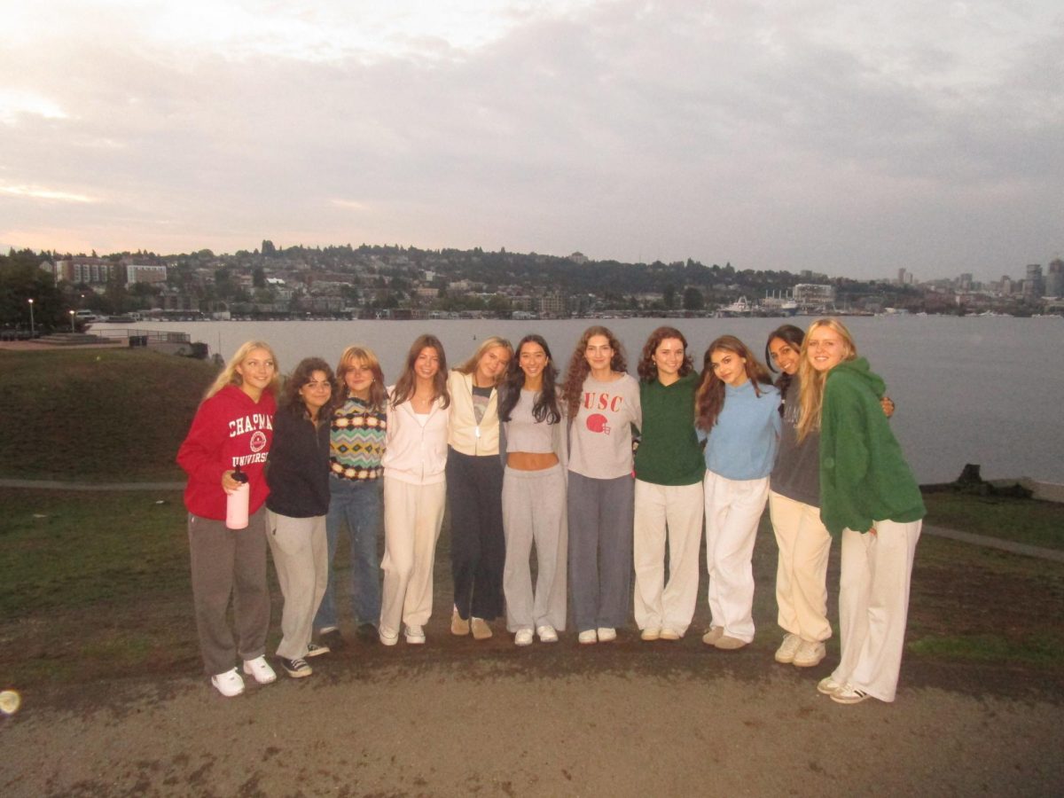 Members of the Senior class welcome the fall season during Senior Sunrise.