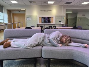 SYDNERITIS: Senior Sydney Klooster takes a break from the stressors of her eighth semester of high school